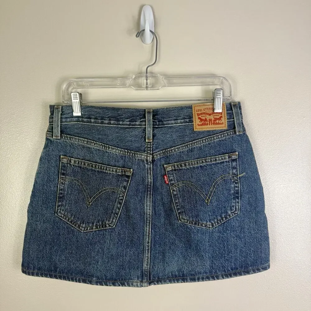 Levi's Icon Skirt Mini Skirt Size 29 - Picture 4 of 7